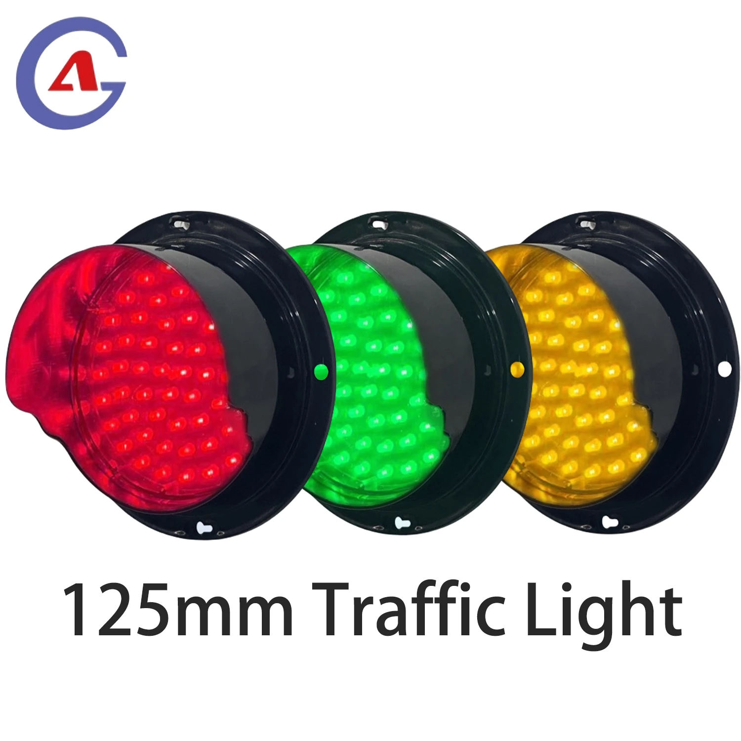 Semaforo 125mm |   Semaforo LED rosso giallo verde |   Alloggiamento del PC |   CC 12 V |   Diametro 125 mm |   IP65