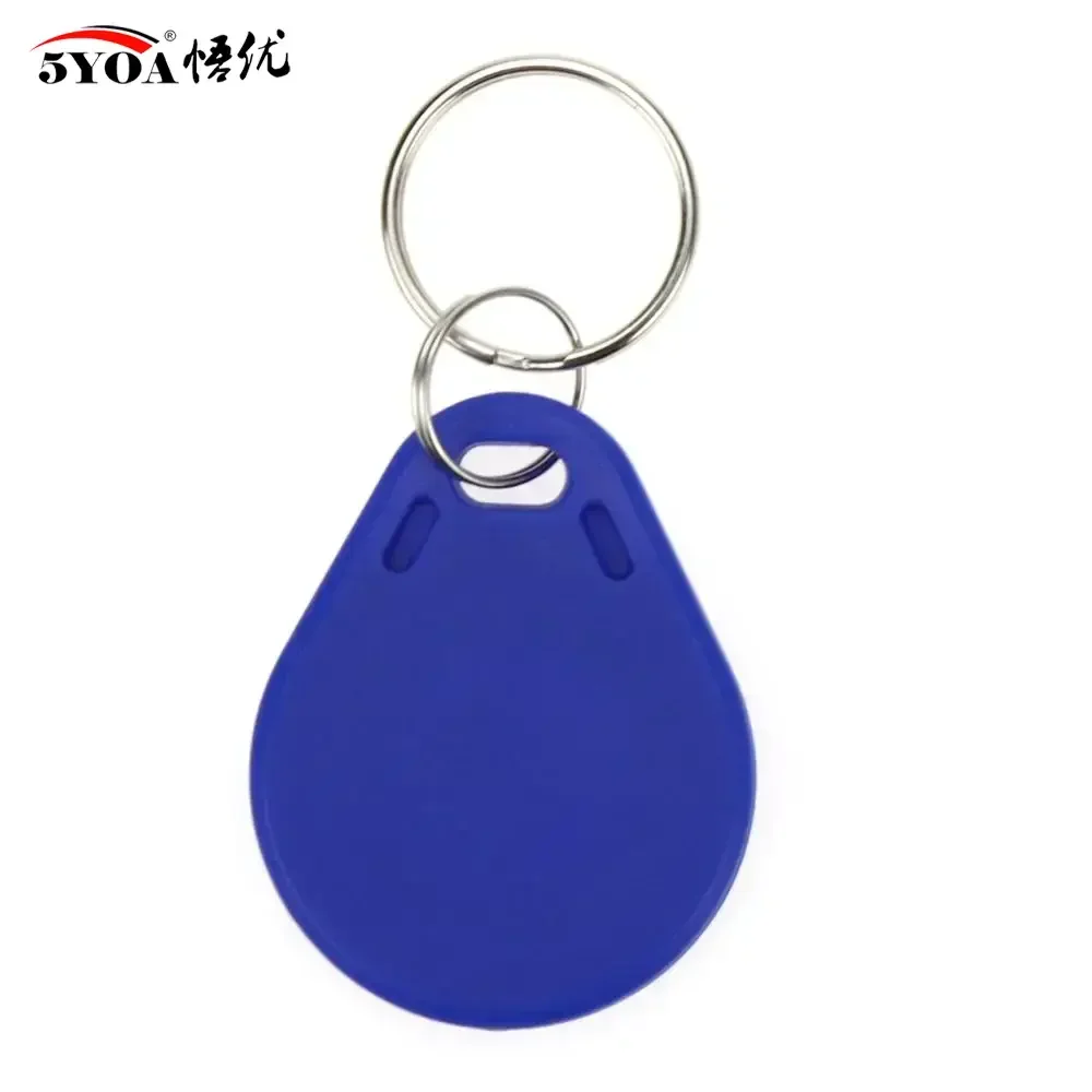 5YOA 10PCS 13.56Mhz RFID UID Token Copy Keykobs Changeable Attendance Management Clone Keychain For Mif 1k S50 Writable Badge