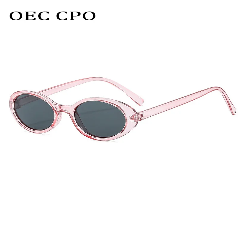 Nuevas gafas de sol ovaladas pequeñas para mujer y hombre, gafas de sol estilo Hip Hop Vintage con forma de ojo de gato, gafas Punk negras de leopardo para mujer, gafas UV400