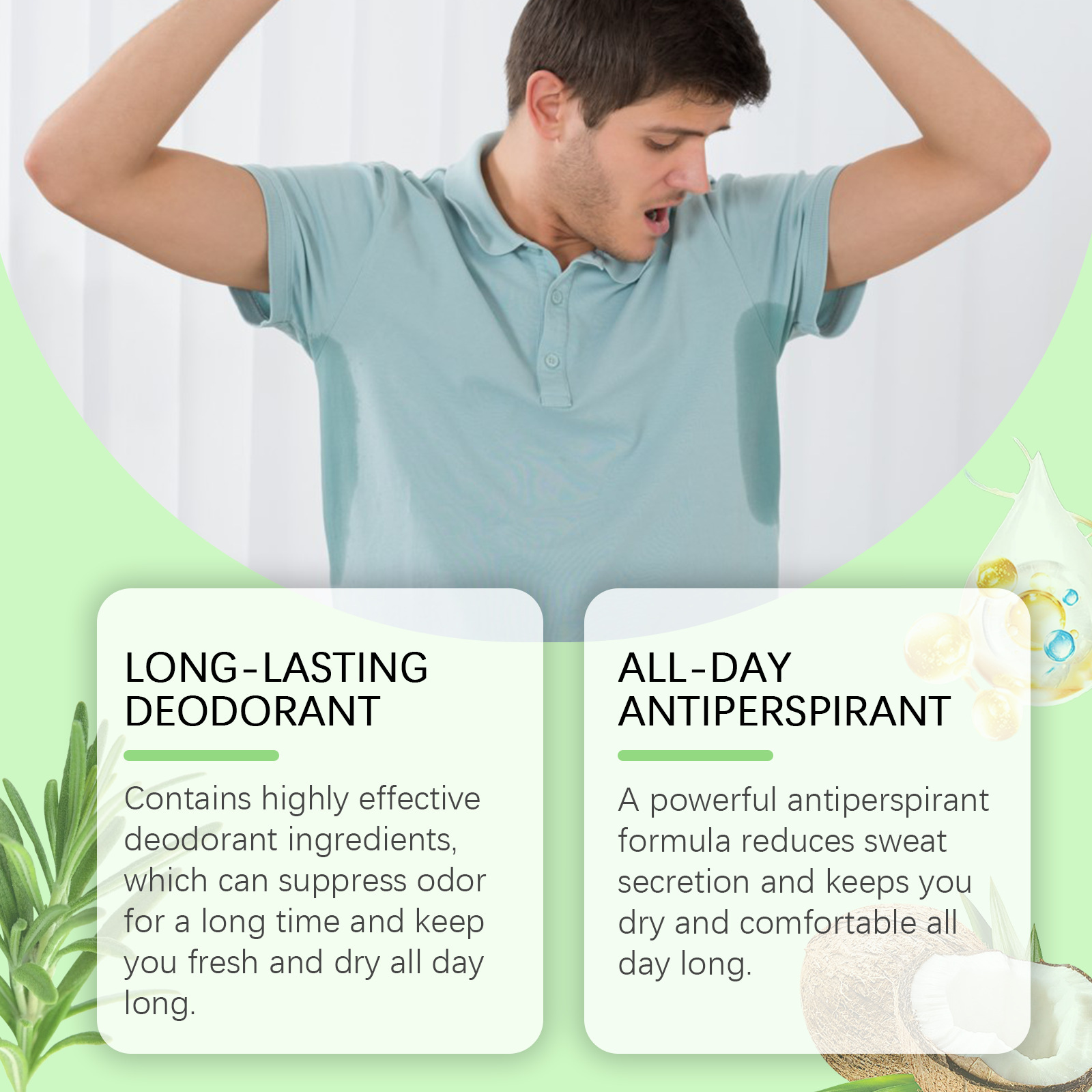 Achselgeruchsentferner-Spray, Parfüm, langanhaltendes Aroma, Achselschweiß, Deodorant, feuchtigkeitsspendende Hautpflege, erfrischendes Deodorant-Spray