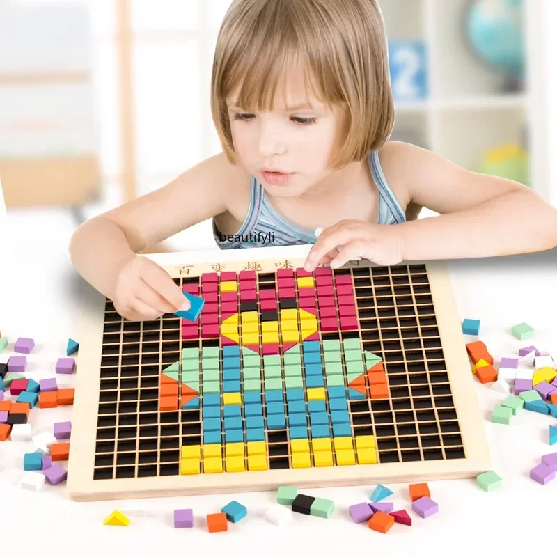 子供のための木製パズル,教育エリア,教育玩具,知的玩具,370