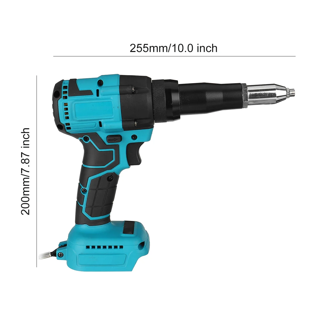 Cordless Electric Rivet Gun Rivet Nut Gun Drill Insert Nut Pull Riveting Tool 2.4-4.8mm With LED Light For Makita 18V Battery