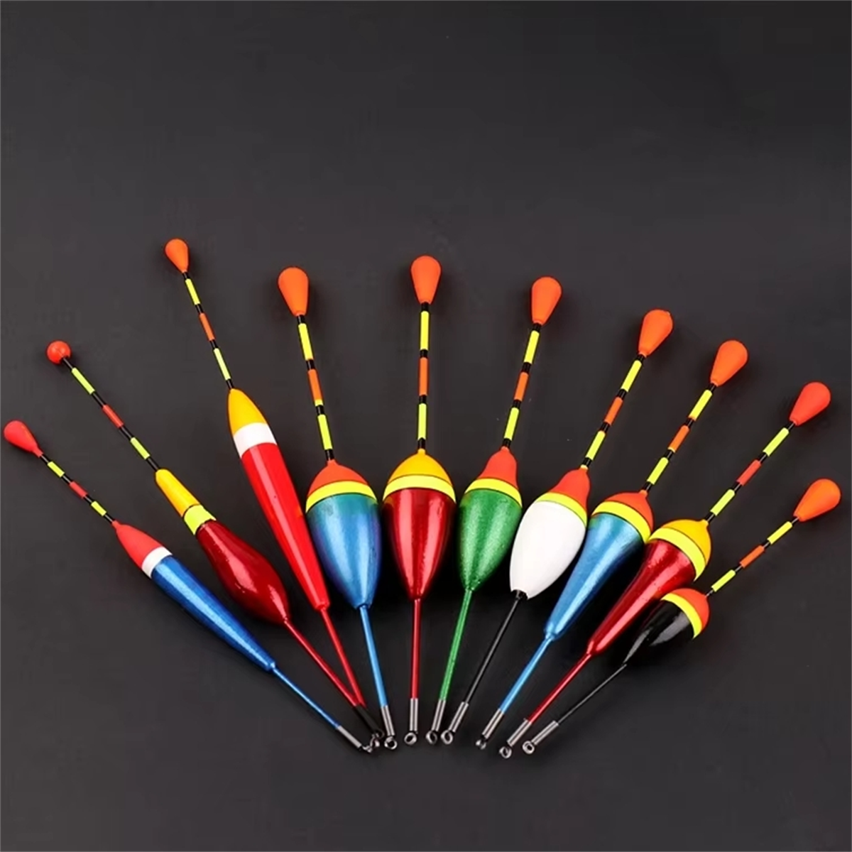 Juego de flotadores de pesca de espuma, boya flotante de tamaño mixto, accesorios de pesca, aparejos de pesca, promoción, 10 unidades por lote