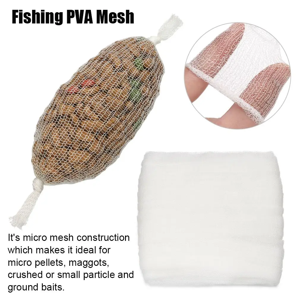 25 มม.37 มม.44 มม.ถุง PVA 5 M/20 M PVA ตาข่ายเติมปลาคาร์พตกปลา Feeder เหยื่อตกปลาเติม RIG Hook เหยื่อห่อกระเป๋า