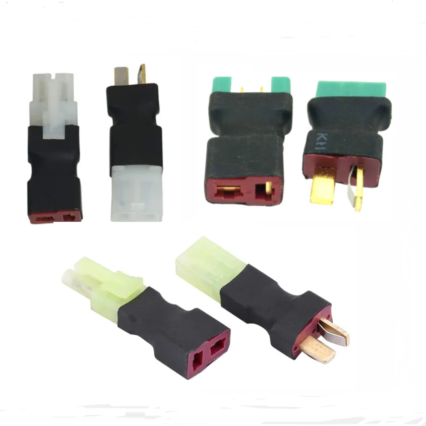 2 Pcs Deans T Plug สไตล์ Tamiya MPX Mini Tamiya ชายหญิงอะแดปเตอร์ไร้สายเชื่อมต่อปลั๊กสําหรับ RC FPV Drone รถ Lipo แบตเตอรี่