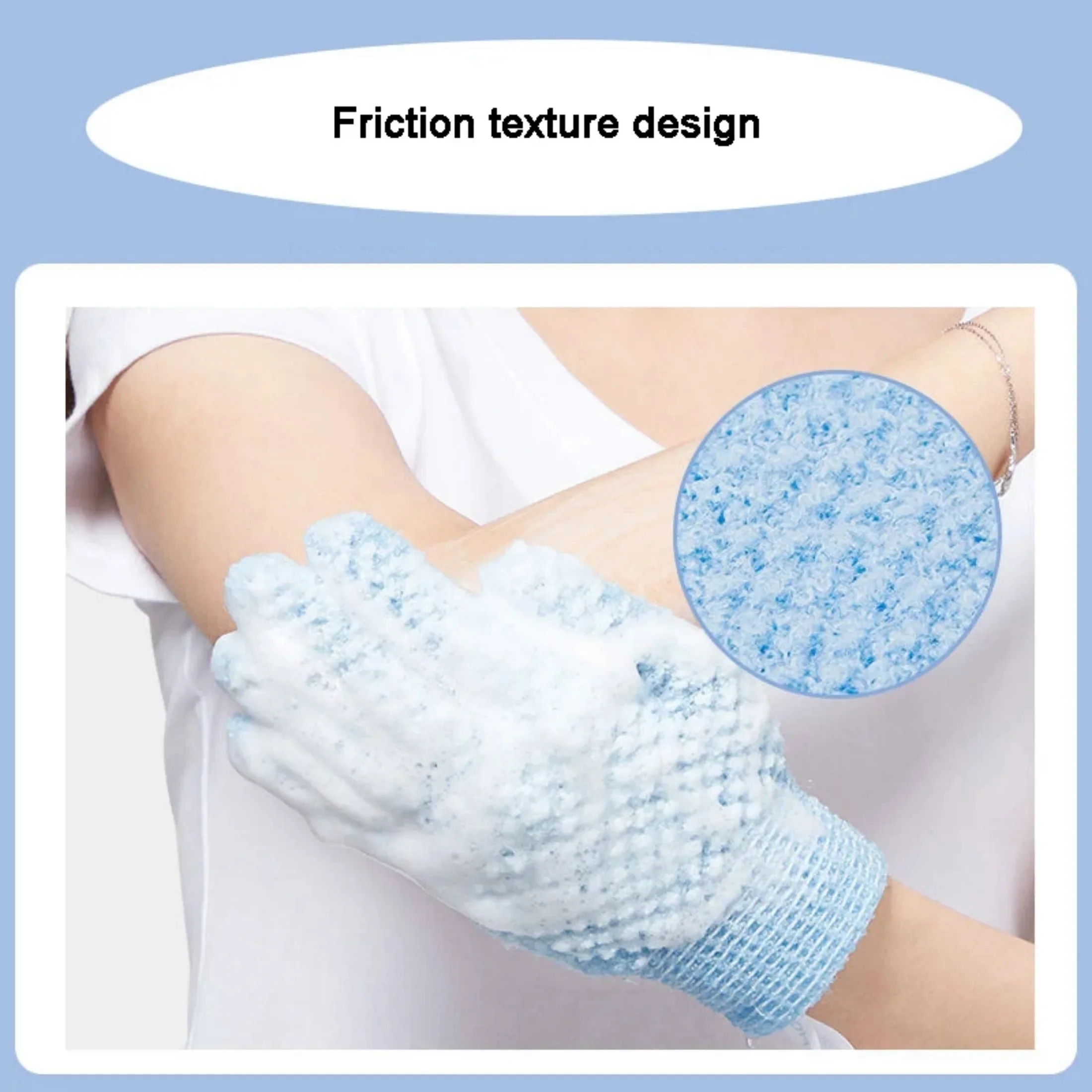 1 Stück neue Reinigung Bad Handschuh Dusche Peeling Körper massage Spa Schaum Reiben Schlamm Peeling Peeling Fünf-Finger-Bad zubehör