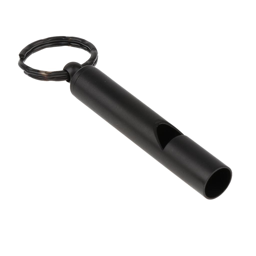 2X Emergency Whistle Outdoor Survival Rust Proof Adventure Black