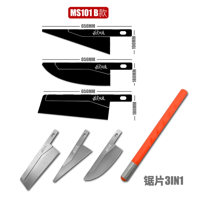 Mô Hình Sở Thích Craft Công Cụ Tay Cưa Cho Các Mô Hình Khắc Chip Saw Mini Bàn Tay Đã Thấy 3 Phong Cách Của Lưỡi Cưa