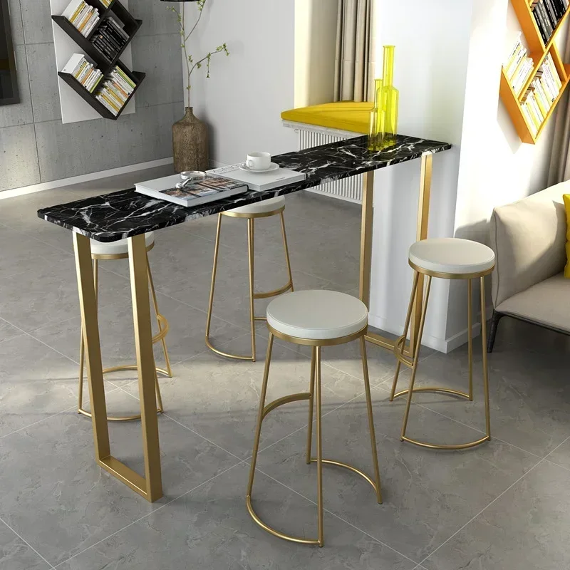 Mesa de café para el hogar, mostrador de Bar, desayuno, sala de estar moderna, balcón, mesas de Bar, cocina, Tavolo Da Bar nórdico, muebles Alto