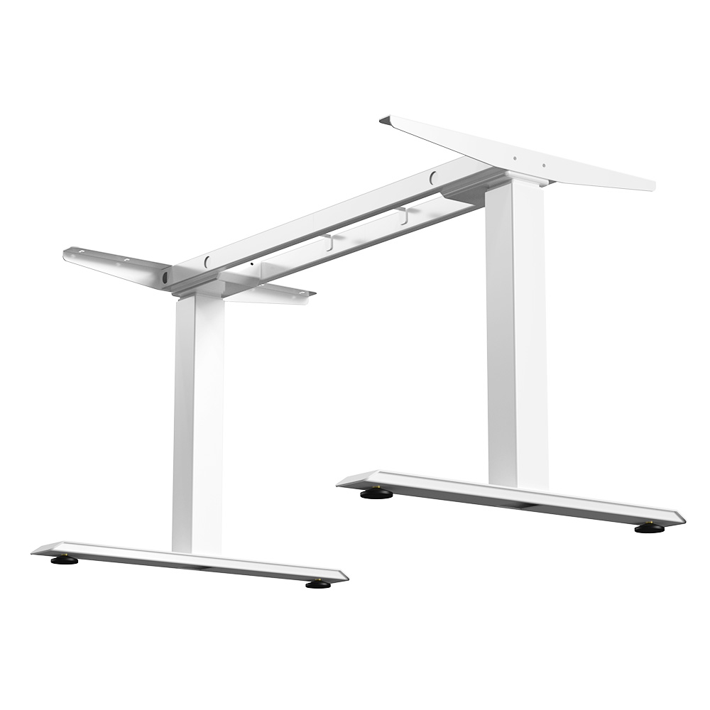 Estrutura de mesa de pé ajustável em altura ACGAM JSZ-3 com 2 motores fortes, estrutura de mesa de 3 níveis, altura ajustável com 62-127 cm