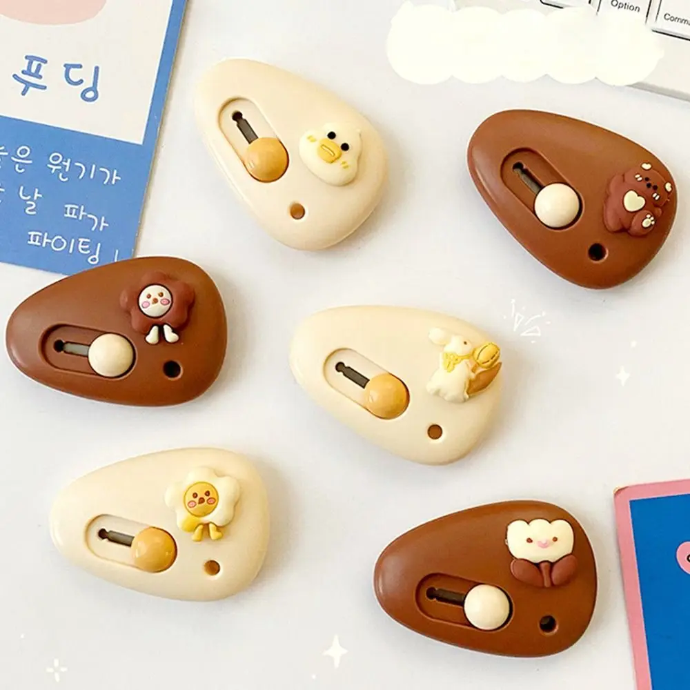New Cute Mini Artwork Knife Portable Utility Knife Paper Cutter Cutting Paper Blade School Office Stationery Cutting Supplies