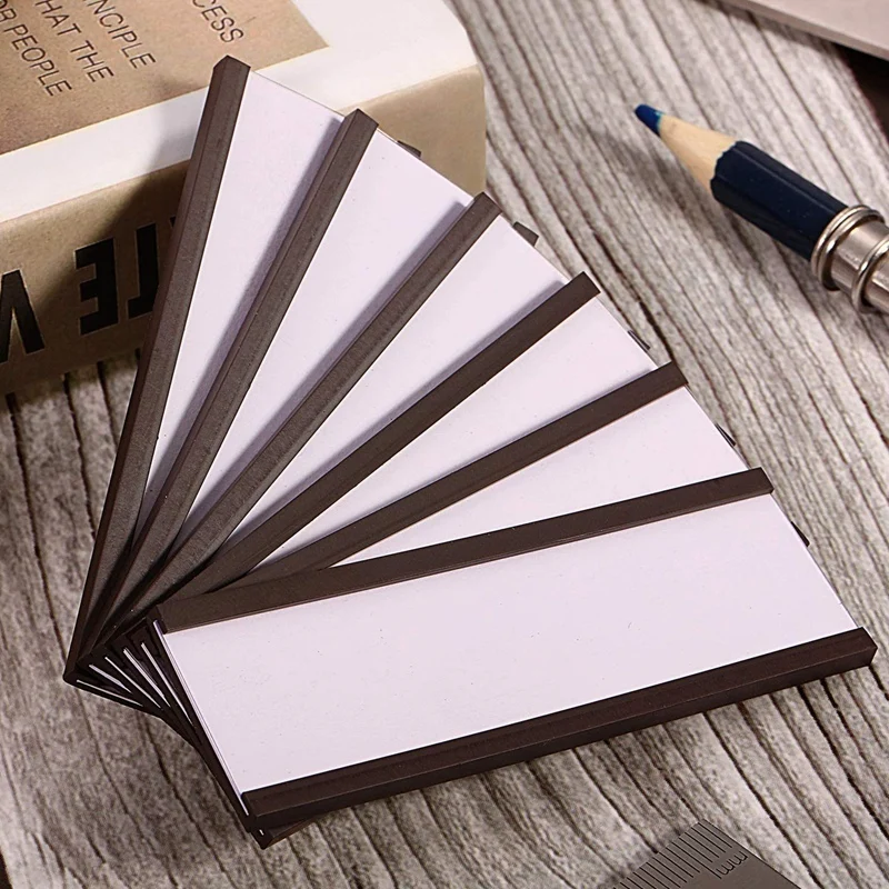 30 Chiếc Từ Hãng Đĩa Đựng Với Dữ Liệu Từ Tính Ngăn Đựng Thẻ Với Nhựa Trong Suốt Bảo Vệ Cho Kim Loại Kệ (1X3 Inch)