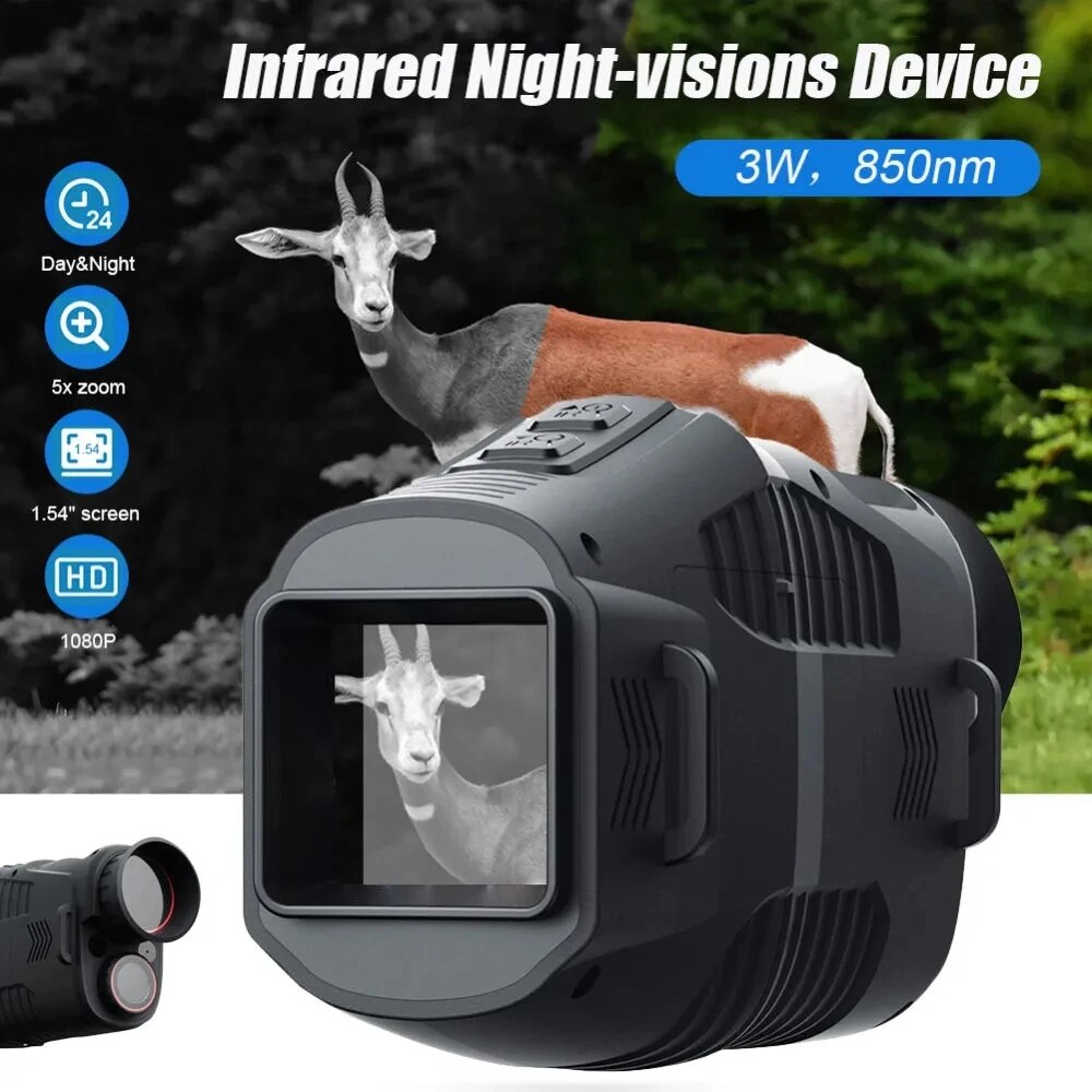R11 1080P dispositivo di visione notturna a infrarossi monoculare Day Night usa Photo Video 5X Digital 300M Full Dark Viewing Distanc per la caccia