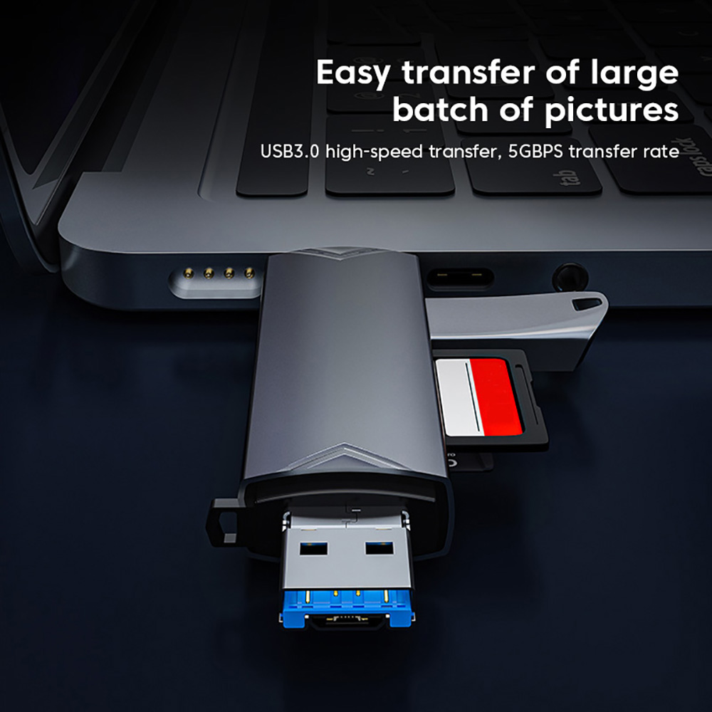 OTG タイプ C SD TF カードリーダー 6 in 1 USB 3.0 マイクロ USB フラッシュドライブアダプター 5Gbps 高速転送多機能カードリーダー
