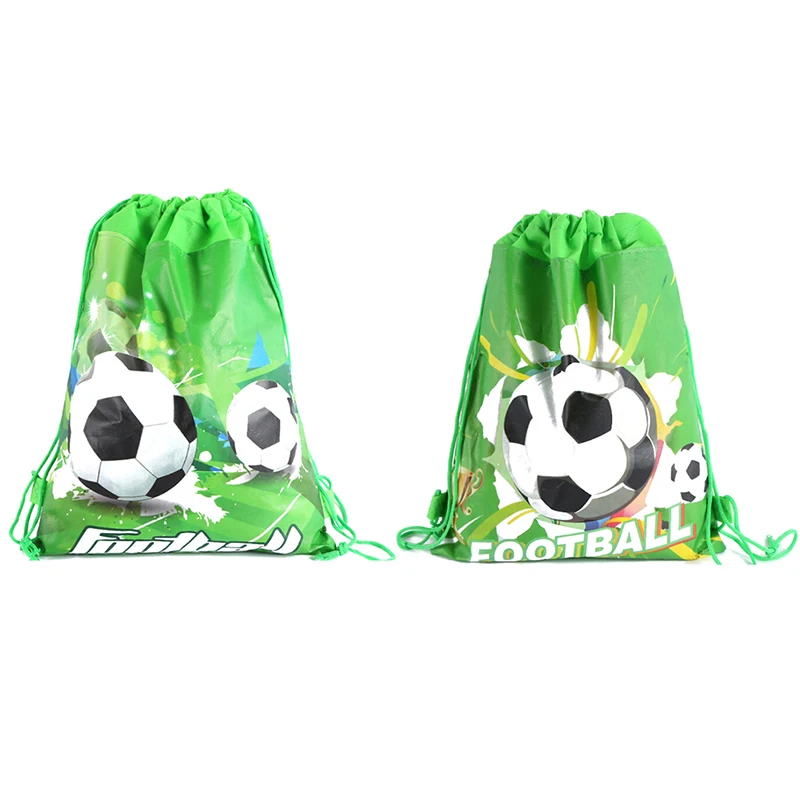 Fußball Vlies Kordel zug Rucksack Kinder reisen Schule Dekor Geschenkt üten