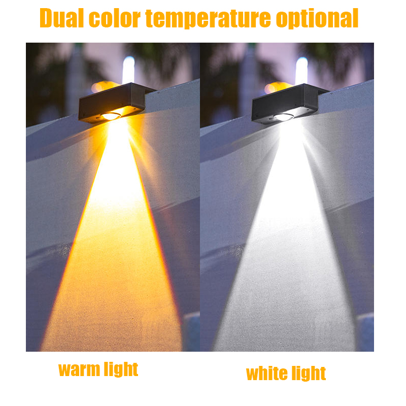 Lámpara de lavado de pared Solar impermeable al aire libre LED luz de pared patio lámpara decorativa balcón jardín
