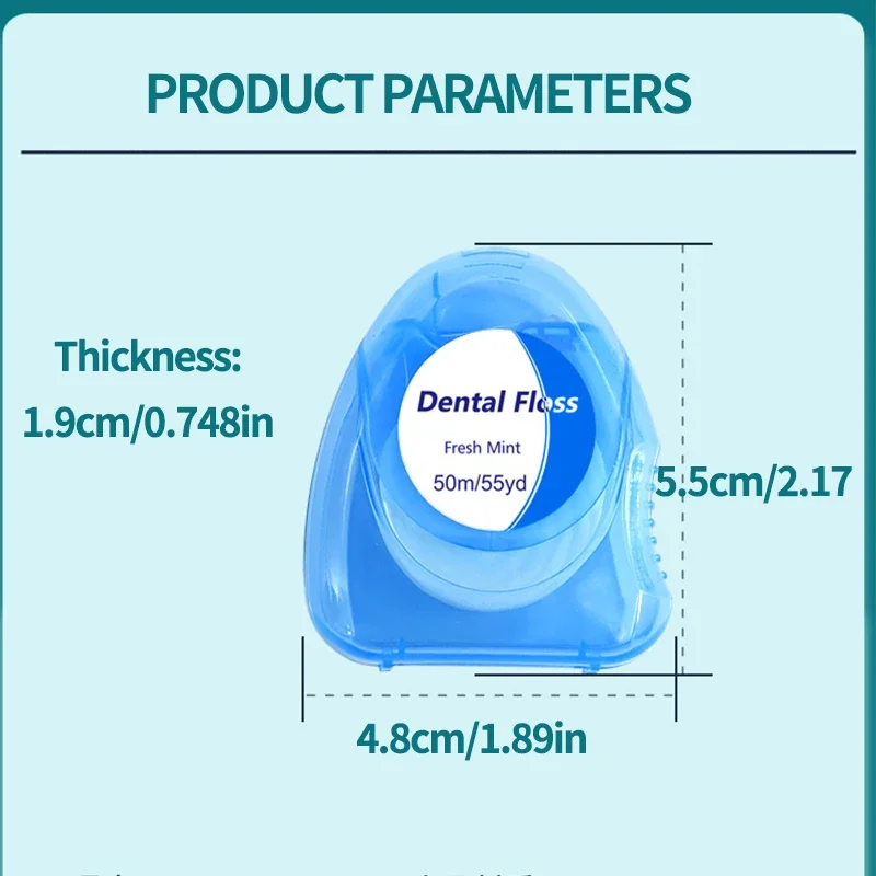 Mint Dental Floss Roll ไหมขัดฟันในครัวเรือนแยกบรรจุภัณฑ์ Clean Gap Slim ในครัวเรือน Pack ทิ้งไหมขัดฟัน Line