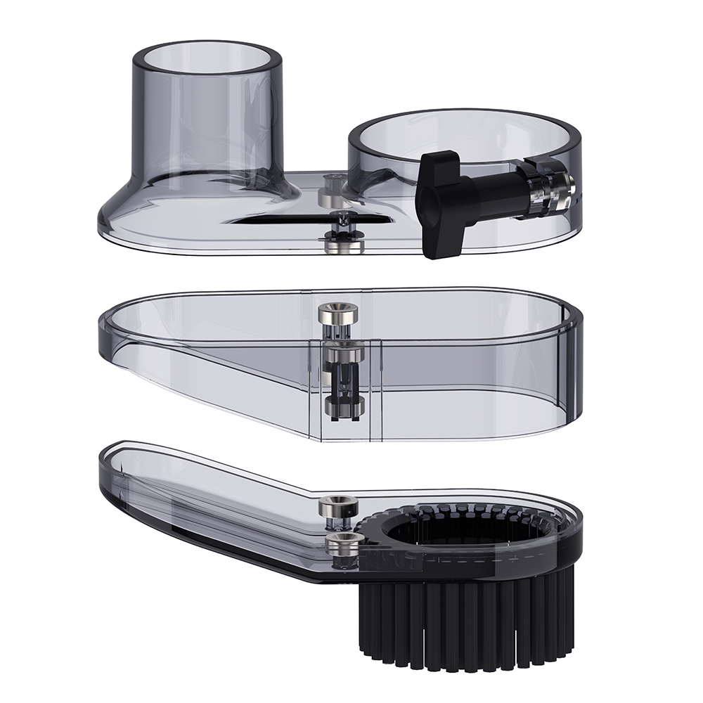 CNC Dust Shoe Spindle Brush 52mm Upgraded Dust Shoe for CNC Engraving Machine 3018 3020 4540 Series Milling Machine