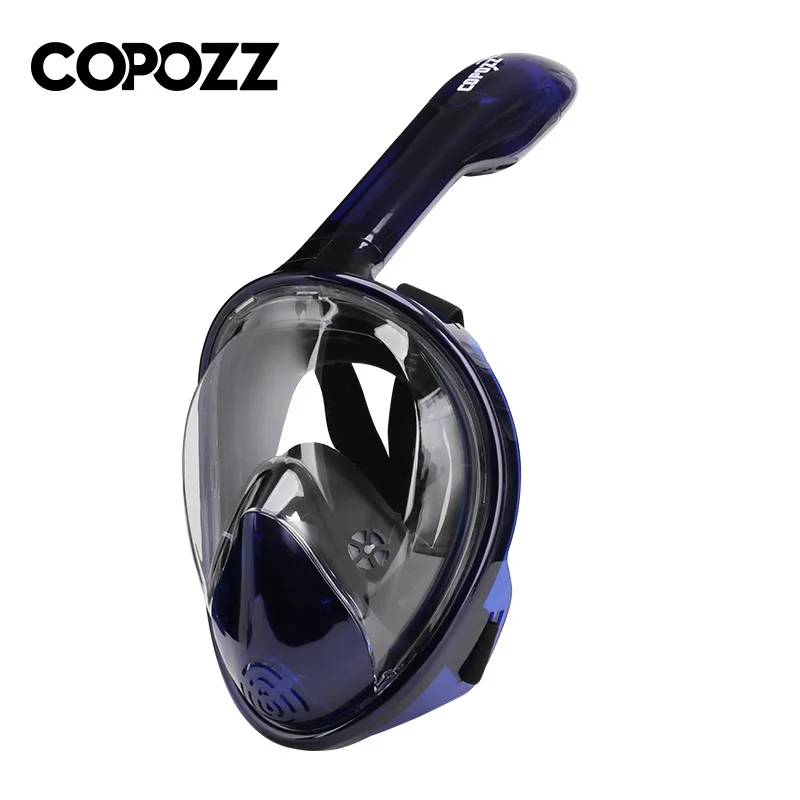 COPOZZ-mascarilla de buceo para caza subacuática, máscara de snorkel antiniebla, respiración para cámara Gopro, máscara facial completa para hombres y mujeres para adultos