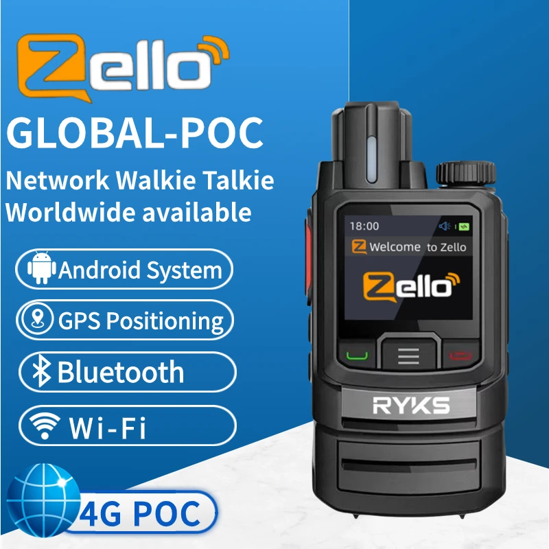 Zello Walkie Talkie 4G Long Range Communication Radio Professional 100Km 50Km Compatible With Other Zello Devices
