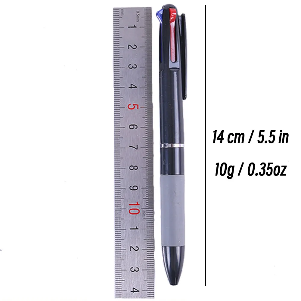 3 in 1 Rosso/Nero/Blu Inchiostro Colore 0.7mm Studente Penne a sfera Punto a sfera Scrittura di cancelleria Materiale scolastico fine Matite Ufficio