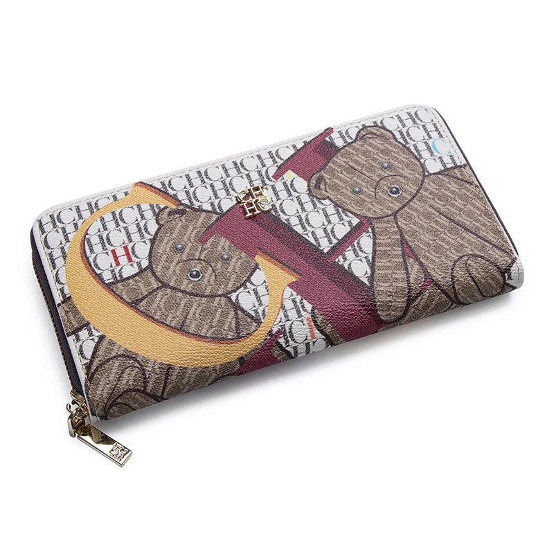 CH High Quality Luxury Women's Handbags Square Wallet Classic Vintage Folding Printed Monogrammed Design Design Fashion Premium