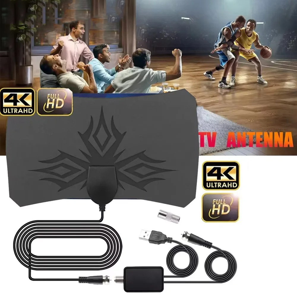 8K Digital TV Antenna For Football 5000Miles Free Programs LIVE HDTV Indoor Digital Amplified TV Antennas Car Antenna Smart TV