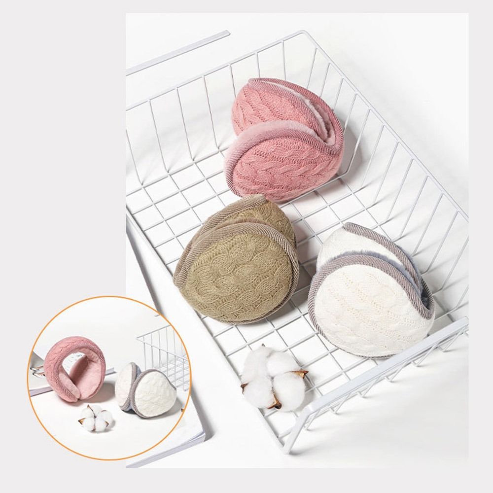 Cache-oreilles en peluche unisexe, oreillettes confortables, cache-oreilles chauds, casual, sourire, hiver