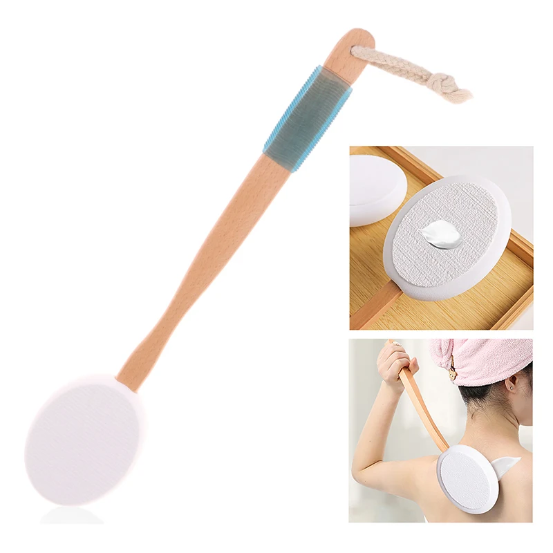 Multi-Function Lotion Sunscreen Ointment Applicator Silicone Long Handle Body Cleaner Shower Brush Sunscreen Back Applicator