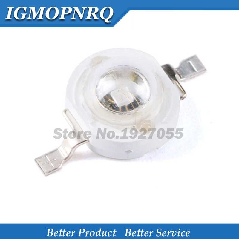 10 stücke echte volle Watt Cree 1w 3w hohe Leistung LED-Lampe Glühbirne smd 110-120lm LEDs Chip für 3w-18w Scheinwerfer Down light