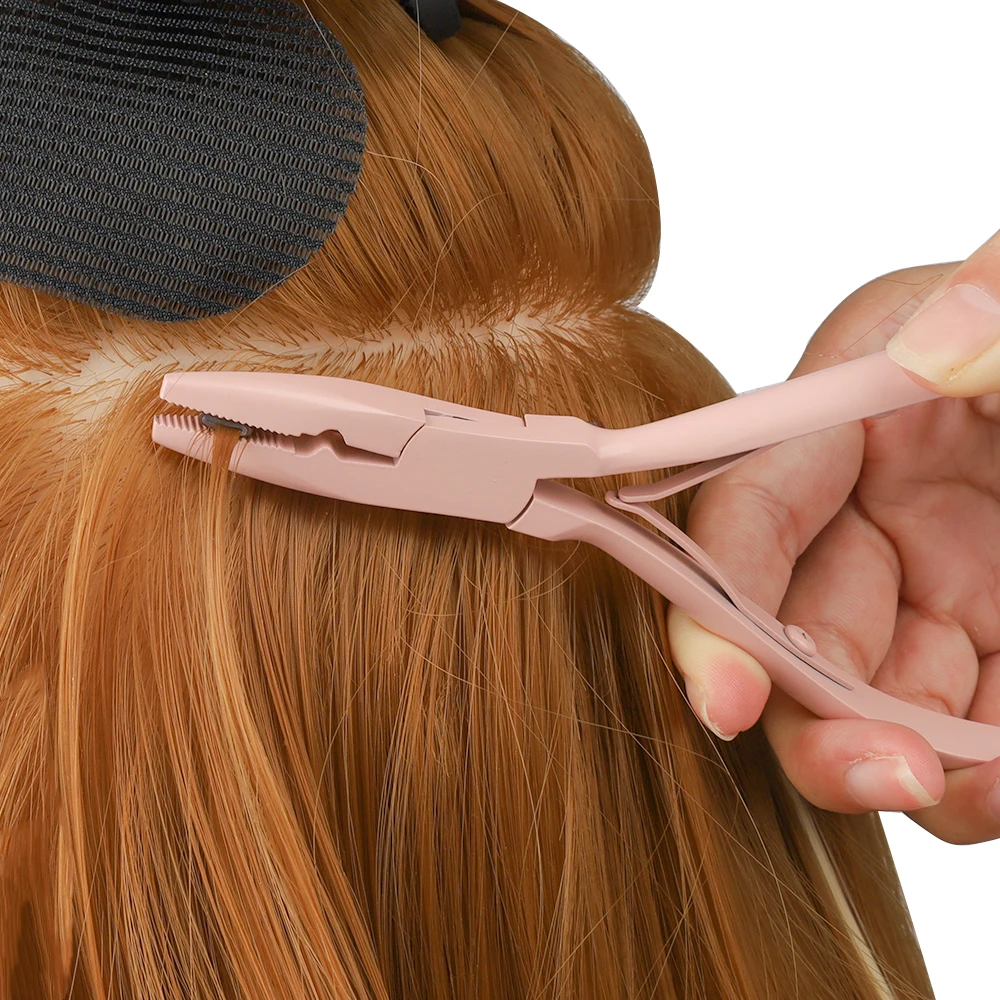 Herramienta de trama, alicates de aplicación de microanillo, herramienta de microcuentas, alicates de extensión de cabello de acero inoxidable más cercanos