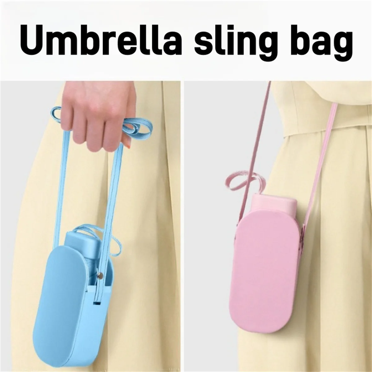 Mini guarda-sol, protetor e resistente a UV, chuva ou brilho