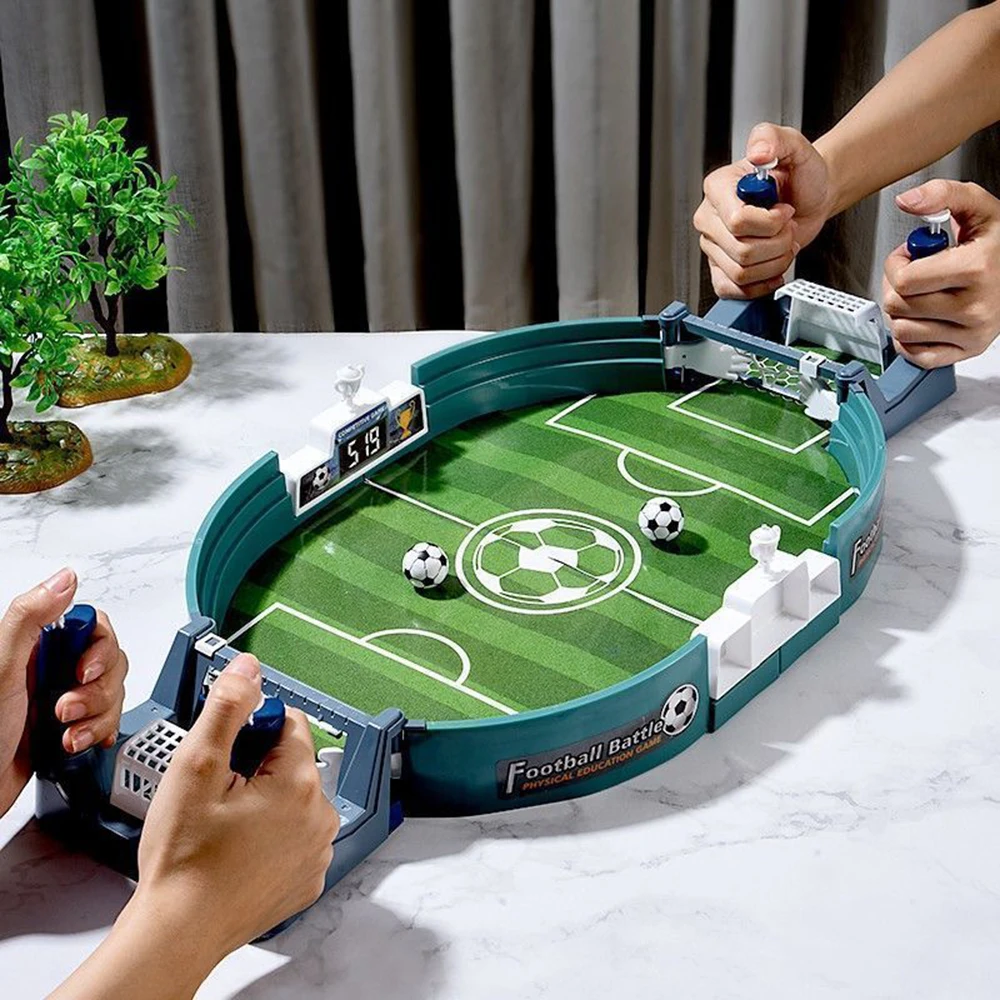 MiYou-juguete de escritorio, juegos deportivos, mesa de fútbol con 6 juegos de fútbol interactivos, juguete para niños y adultos, regalo de Navidad