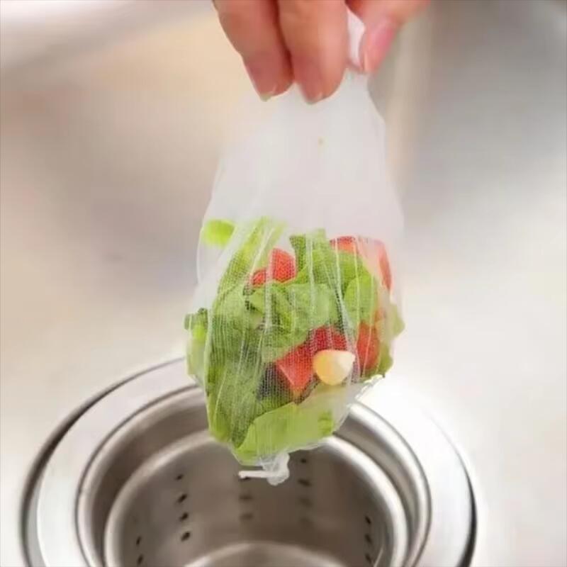 200/100/50 pces sacos de malha descartáveis do filtro da pia da cozinha filtro dreno buraco anti-bloqueio saco de lixo limpeza filtros net