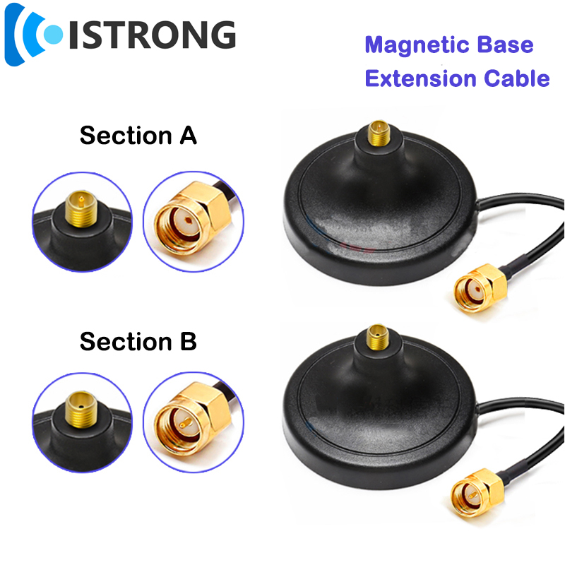 T00778 Router Ăng Ten Cơ Sở Từ Sucker Với Cáp Mở Rộng SMA SSMB N Nam/Nữ Giao Diện Kết Nối Chiều Dài Tùy Chỉnh