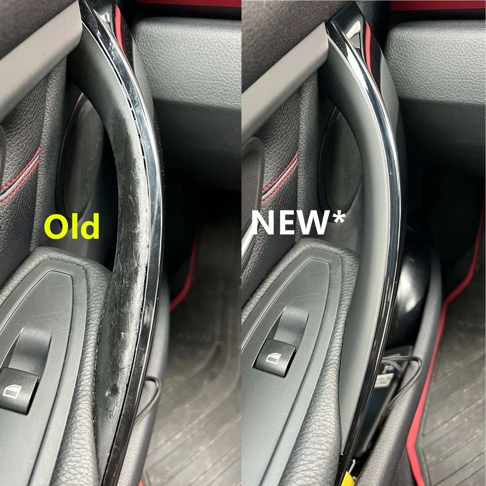 車のインテリアドアハンドル BMW F30 F31 F32 F34 F36 F80 F82 3 4 シリーズ 3GT ABS インテリアドアハンドルプル保護カバー