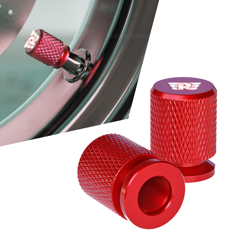 Motorcycle Tire Valve Caps For Royal Enfield Bullet/Meteor/Classic 350 500 Interceptor 650 Continental GT 535 Himalayan 411 400