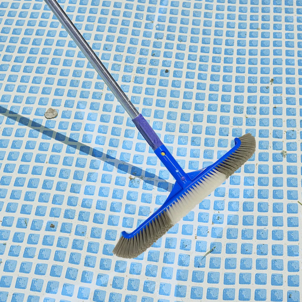 Swimming Pool Brush Durables Pool Floor Wall Cleaning Tool Pool Broom Algae Remover Scrubber Portable Pool Cleaning Broom