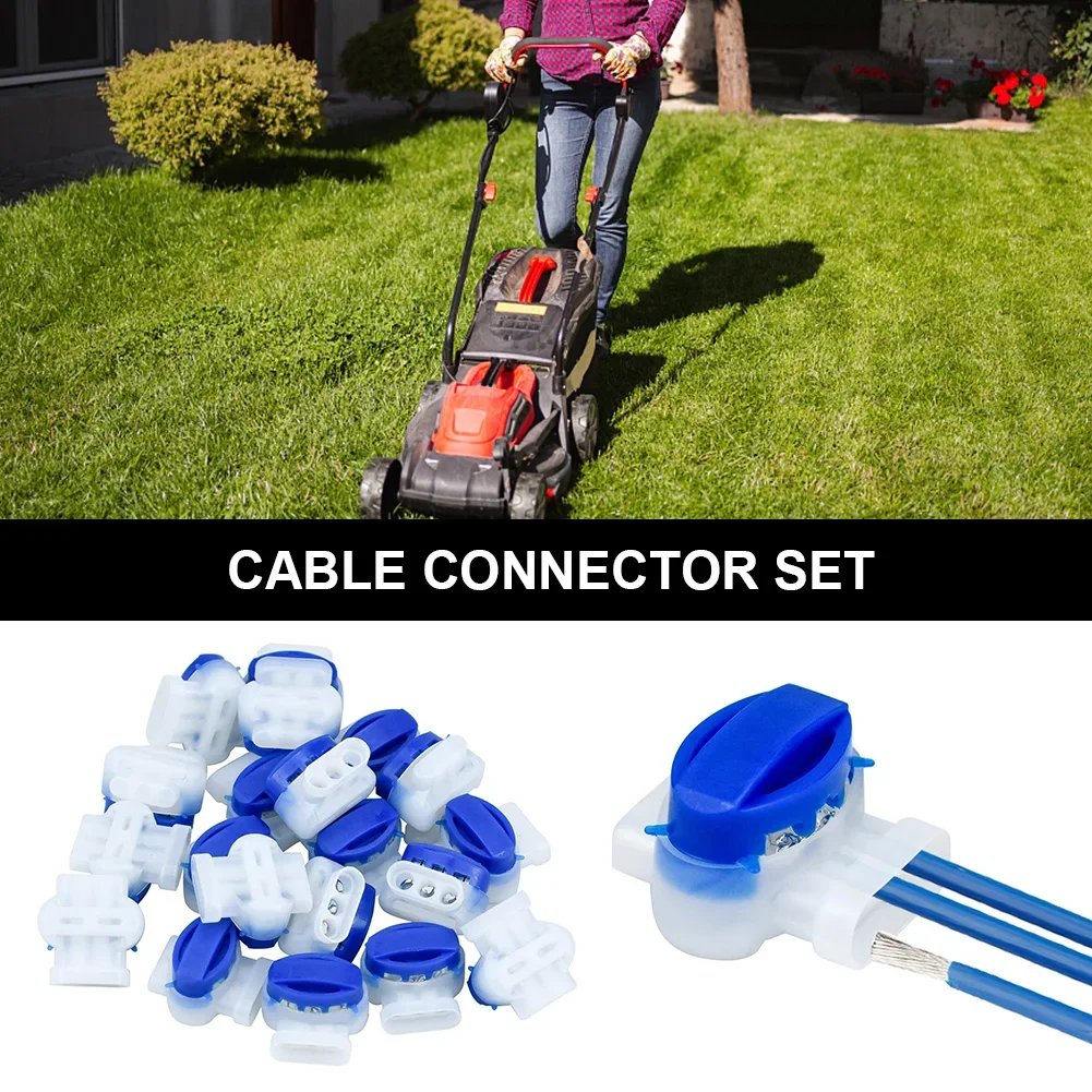 30-10PC 3 ขา 314 ตัวเชื่อมต่อหุ่นยนต์เครื่องตัดหญ้าตัวเชื่อมต่อสําหรับ Gardena/Husqvarna/Worx/Robomow เครื่องตัดหญ้าไฟฟ้าสาย Terminal