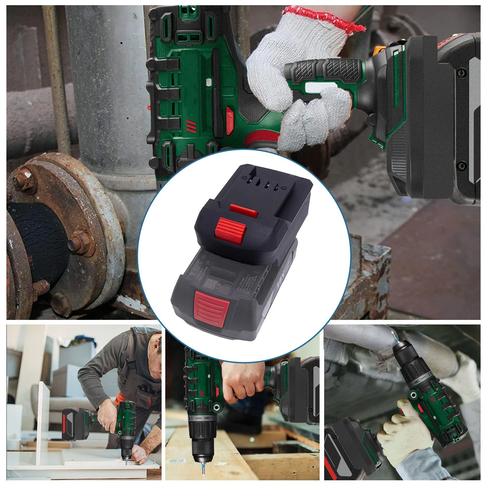 Nowy Adapter Konwerter Baterii do Akumulatorów Litowych Bosch 18V na Akcesoria do Elektronarzędzi Lidl Parkside X20V Li-Ion