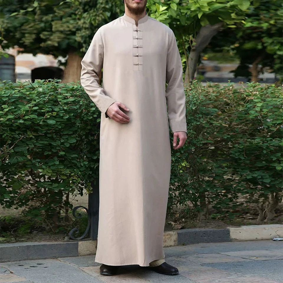 Moslim Abaya Mannen Saudi-Arabië Kleding Mode Islamitische Kleding Eid Mubarak