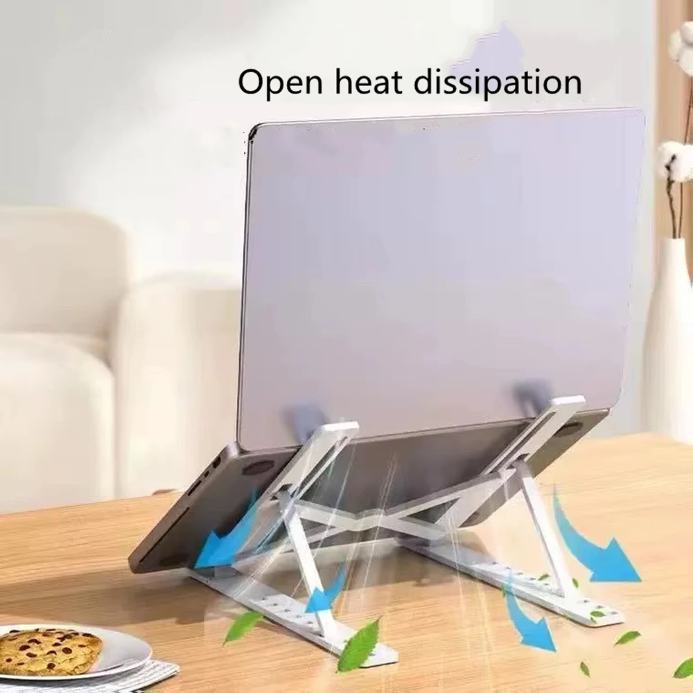 Soporte plegable para ordenador portátil, soporte de refrigeración para portátil, soporte ergonómico ajustable para Base, accesorios para tableta y portátil