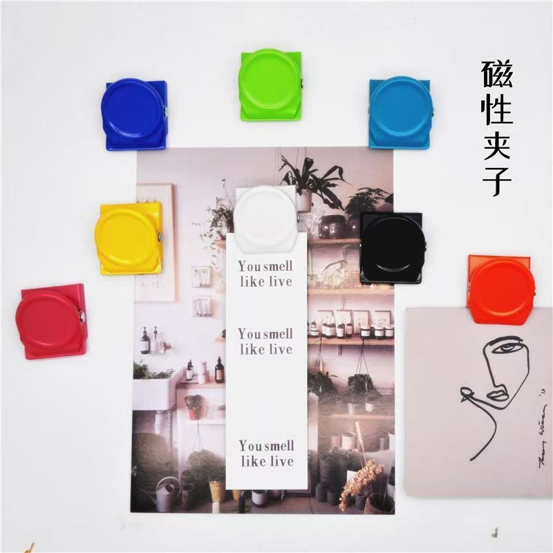5-Piece Magnetic Office & Fridge Clips Multi-Color Multi-Functional File Organizers Suitable for Home, Kitchen, and Office Use