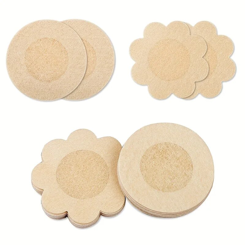 100Pcs Nippel Aufkleber Einweg Unsichtbare Brust Aufkleber Vlies Bh Brust Patch Bh-losen Pasties Pad Nippel Abdeckung Aufkleber