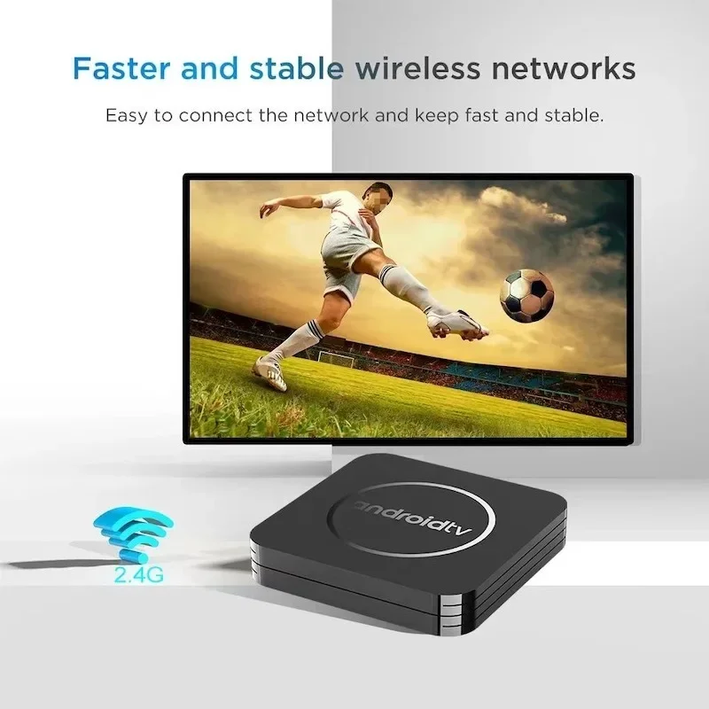 Q3 Android 14 8K HD Smart TV Box 2GB 16GB compatible con reproductor multimedia WiFi 2,4G HDR10 asistente de Google reproductor multimedia Set Top Box IPTV