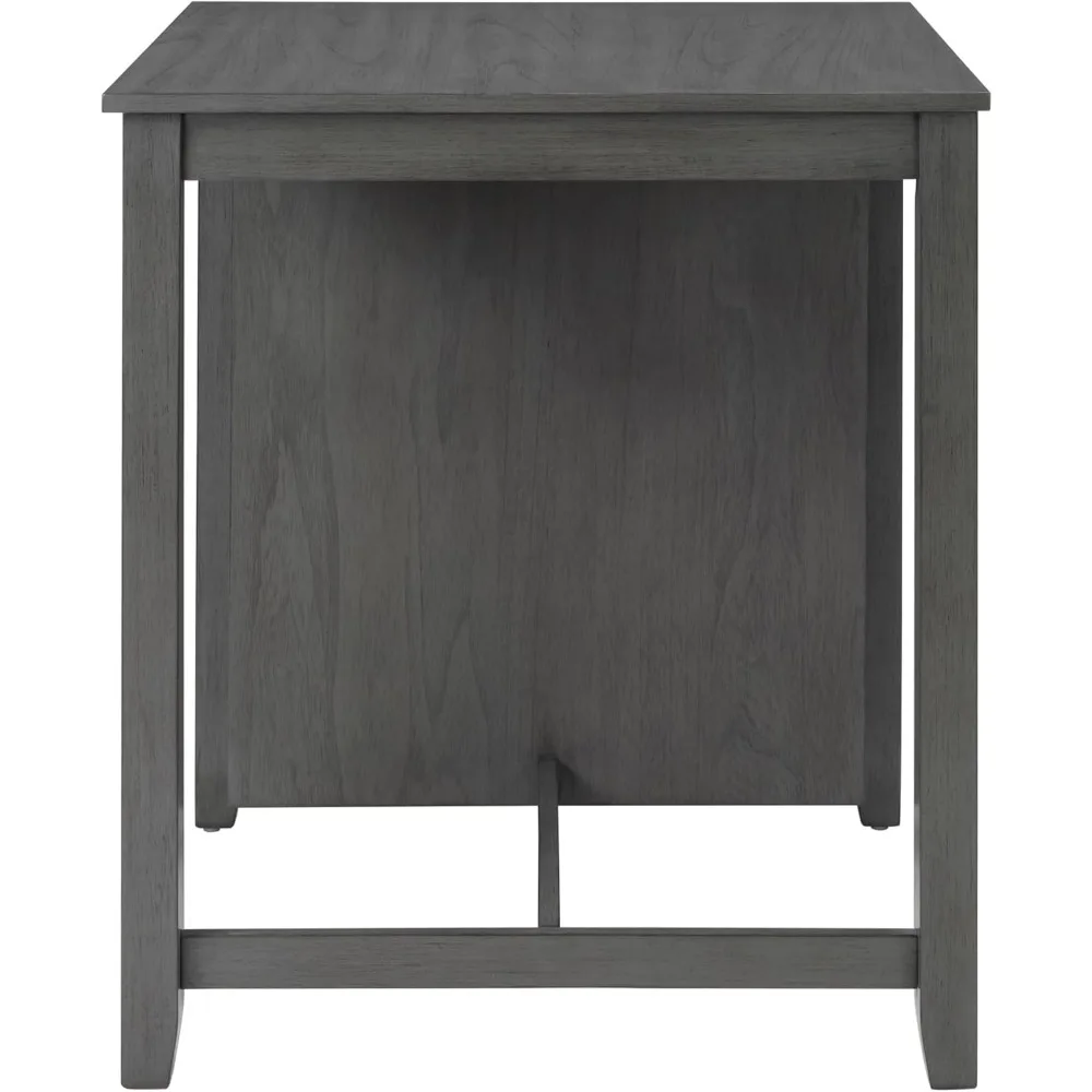 Small Bar Table and Chairs Set for 2,3-Piece Kitchen Dining Room Table Set with Storage Shelves & Charging Station,Space-Saving