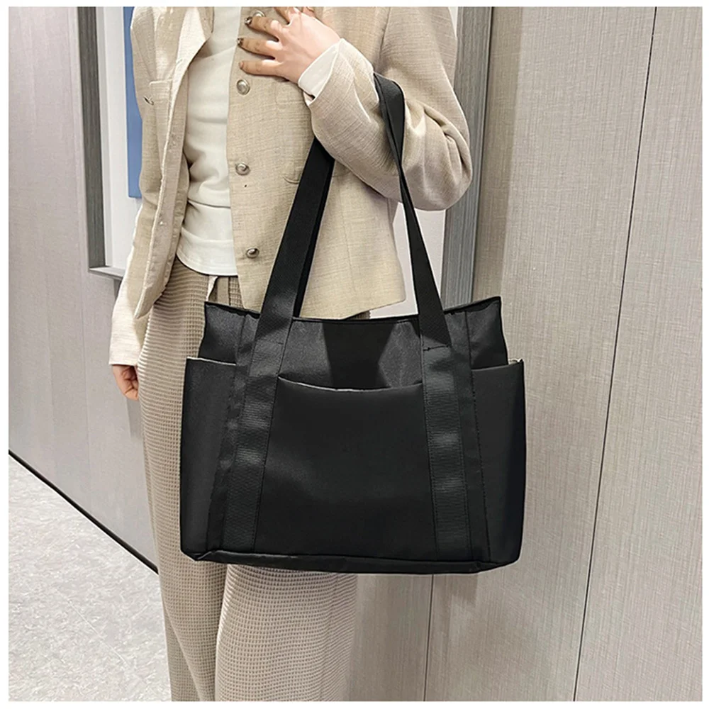 女性のカジュアルなショッピングバッグ,ソフトキャンバス,大容量,ショルダーバッグ,女性のハンドバッグ,新しい2022, 2024