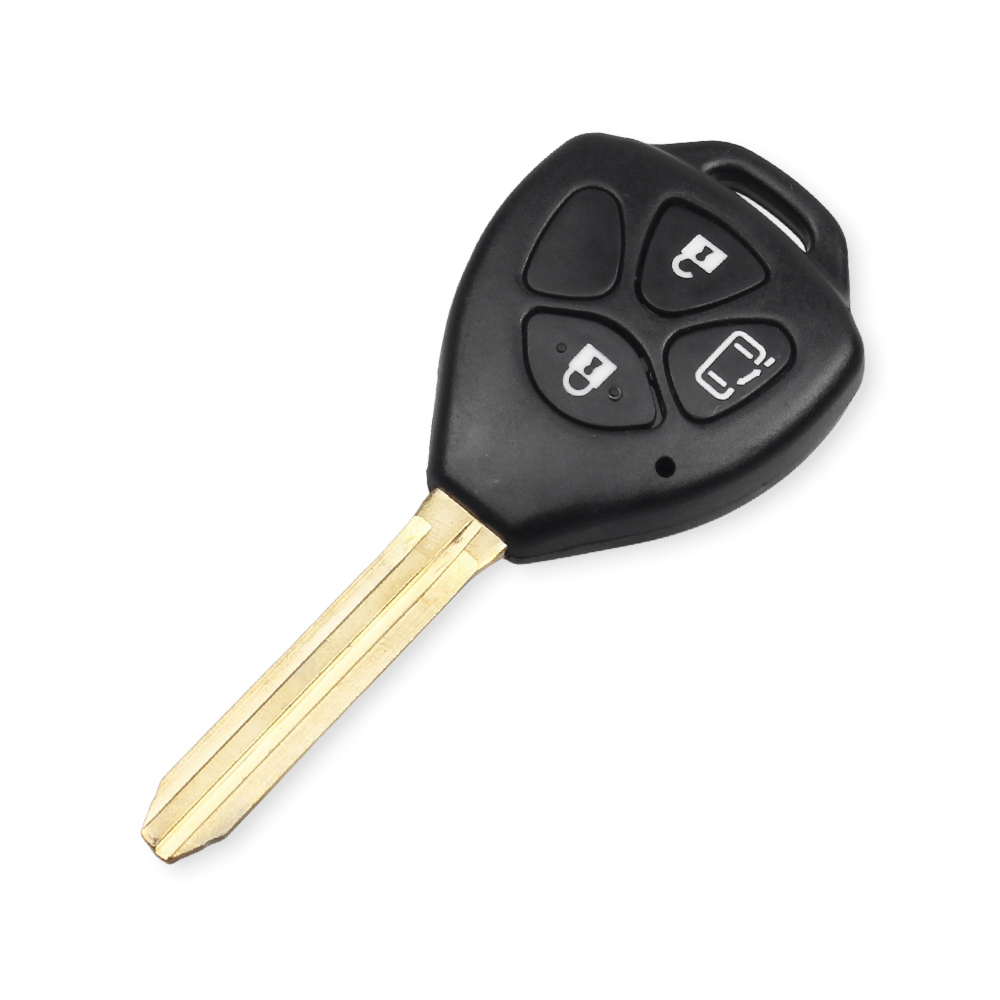 Корпус Ключа KEYYOU для Toyota Corolla Camry Reiz RAV4, Crown, Avalon, Venza, Matrix, заготовка 2/3/4, Кнопка чехол для дистанционного ключа от машины, лезвие TOY43
