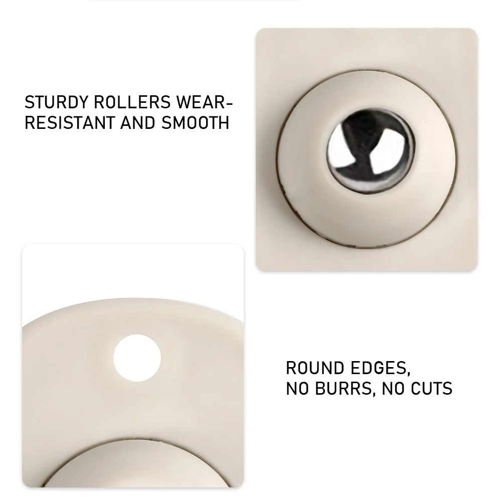 200pcs Self-Adhesive Rollers For Furniture Universal Pulley Rotating Wheels Swivel Caster Wheel Roller for Box Skate Cabinet