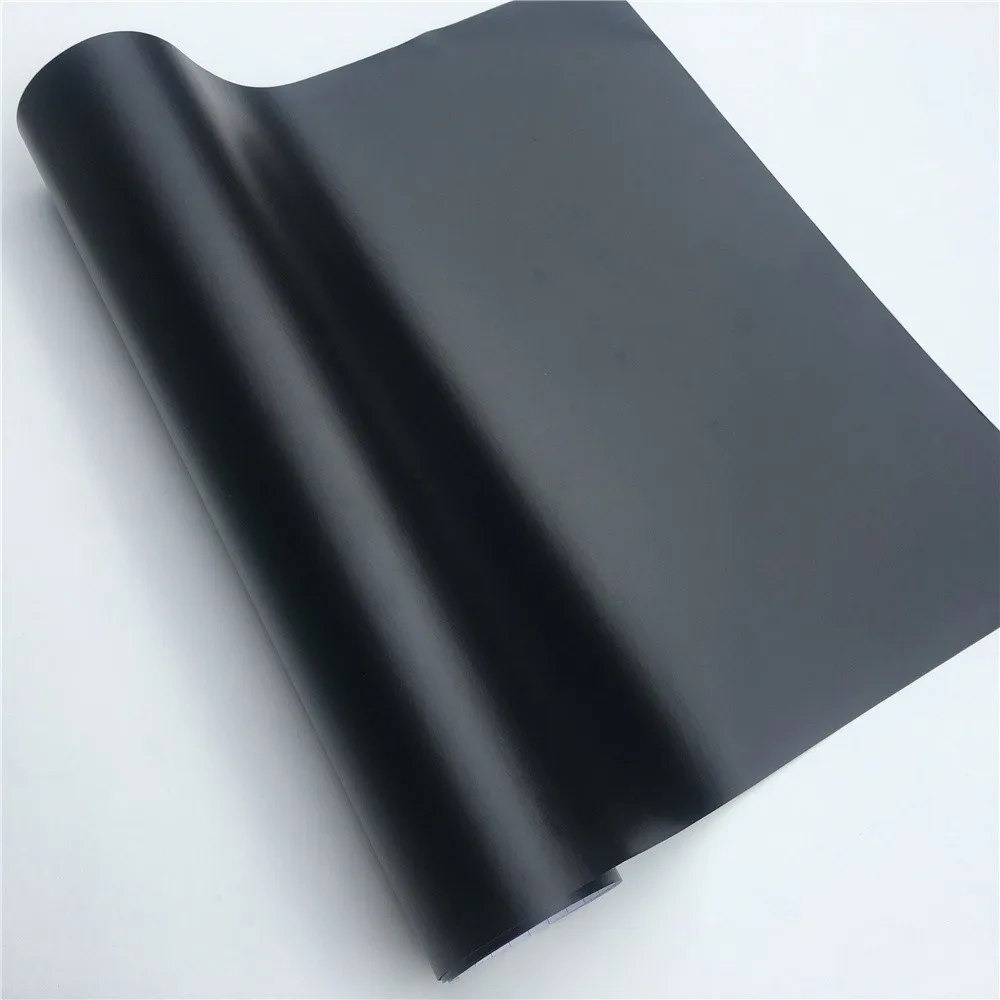 Matte สีดําไวนิลรถ Wrap ฟิล์มฟอยล์แผ่นสติกเกอร์รถ Decal Window Trim คอนโซลคอมพิวเตอร์
